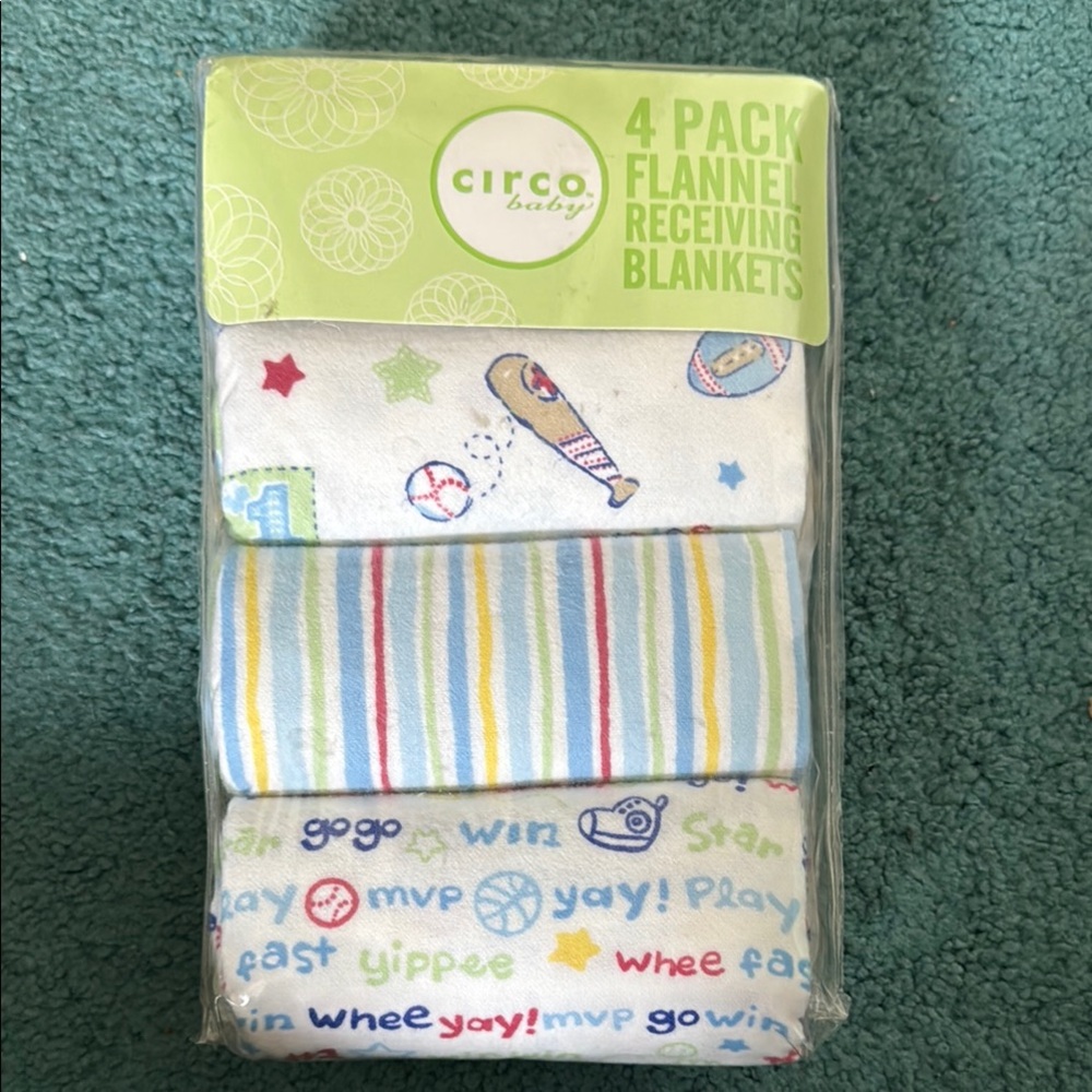 Circo Baby Flannel Receiving Blankets 4-Pack